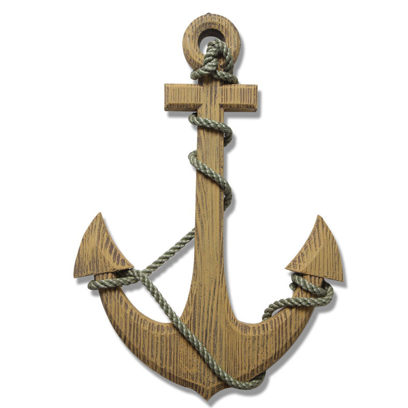 Beachcrest Home Nautical Wood Anchor Wall Decor & Reviews | Wayfair